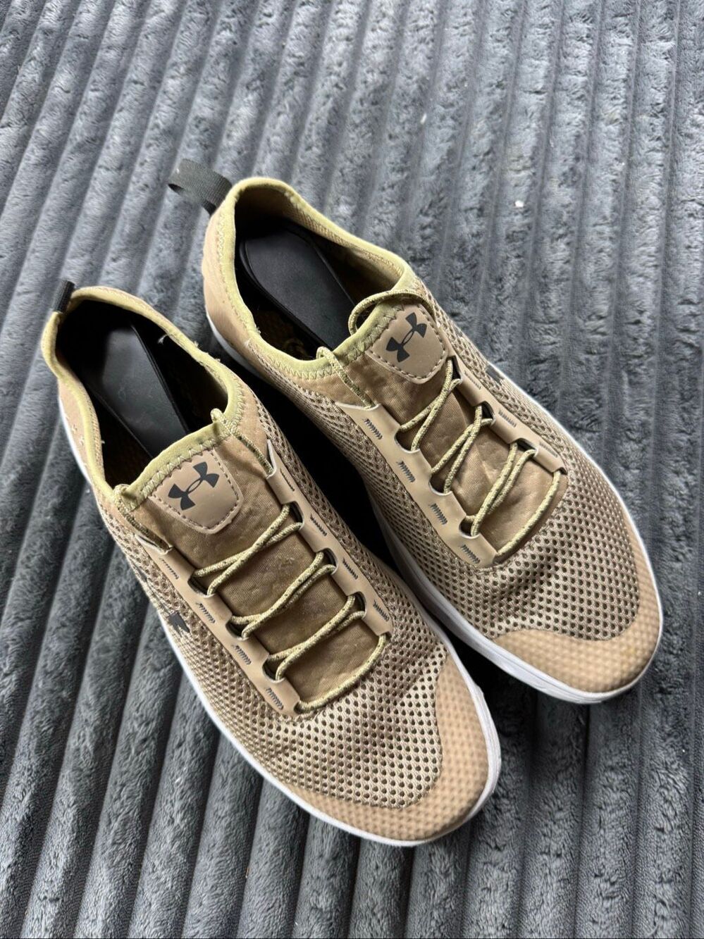 Under Armour Micro G Kilchis Water Khaki Shoes Size 9.5